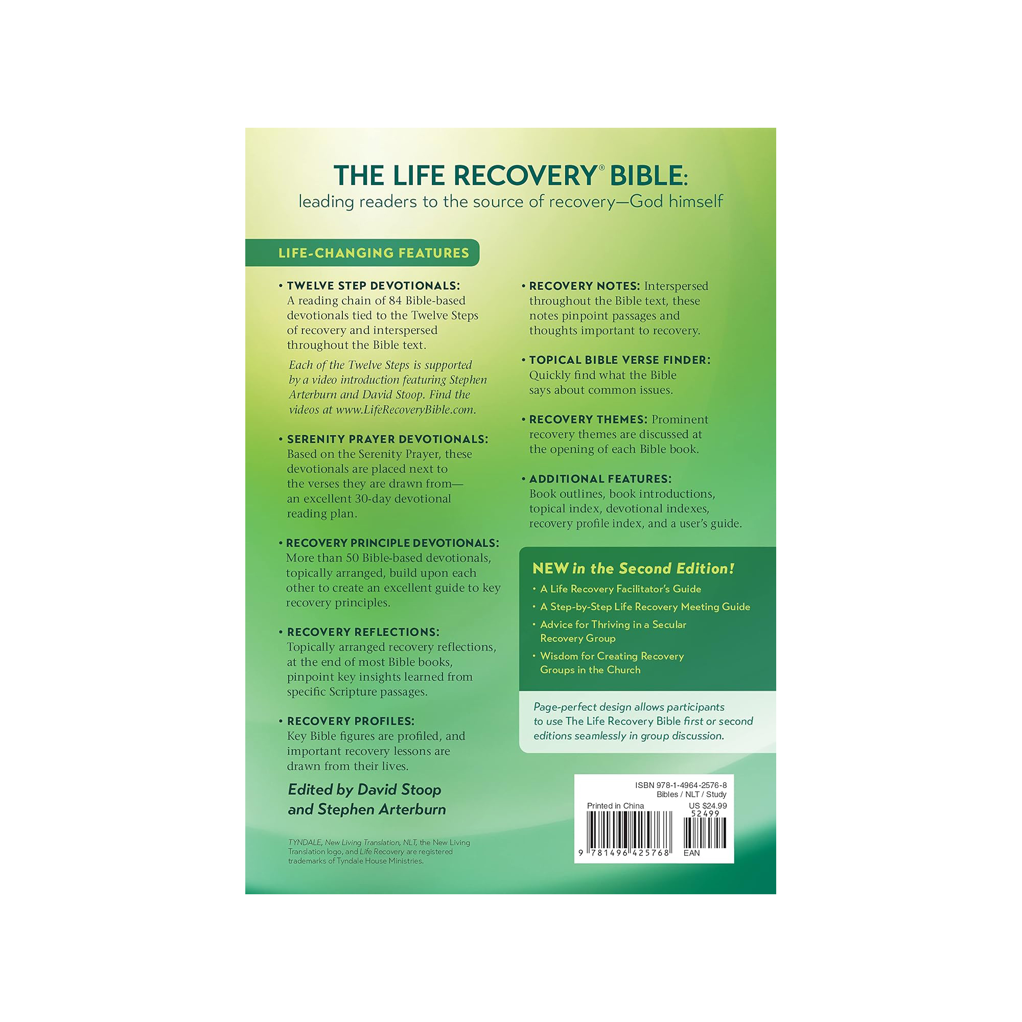 NLT Life Recovery Bible - 3 Sizes - Softcover - Image 9