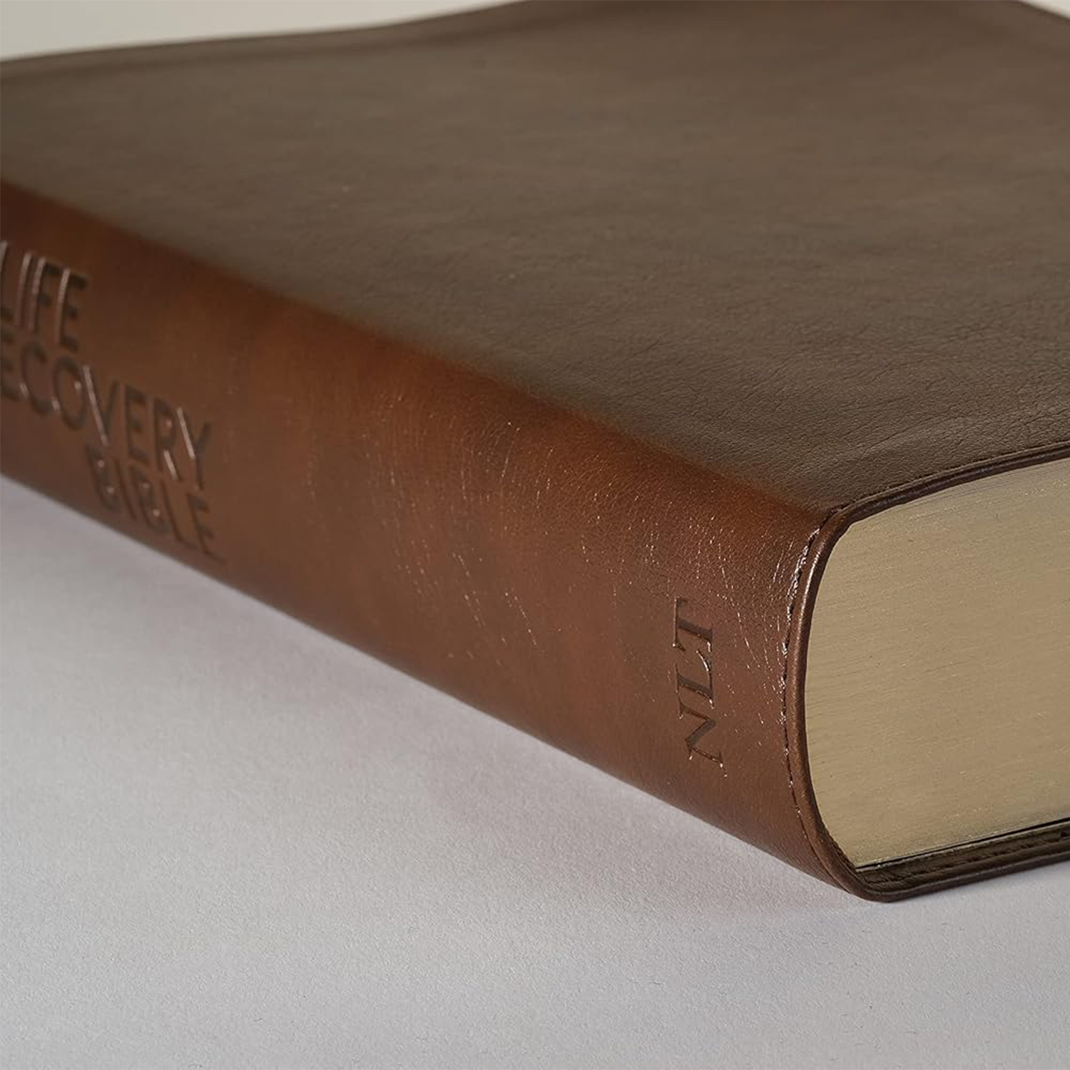 NLT Life Recovery Bible – Rustic Brown – Flexcover - Image 2